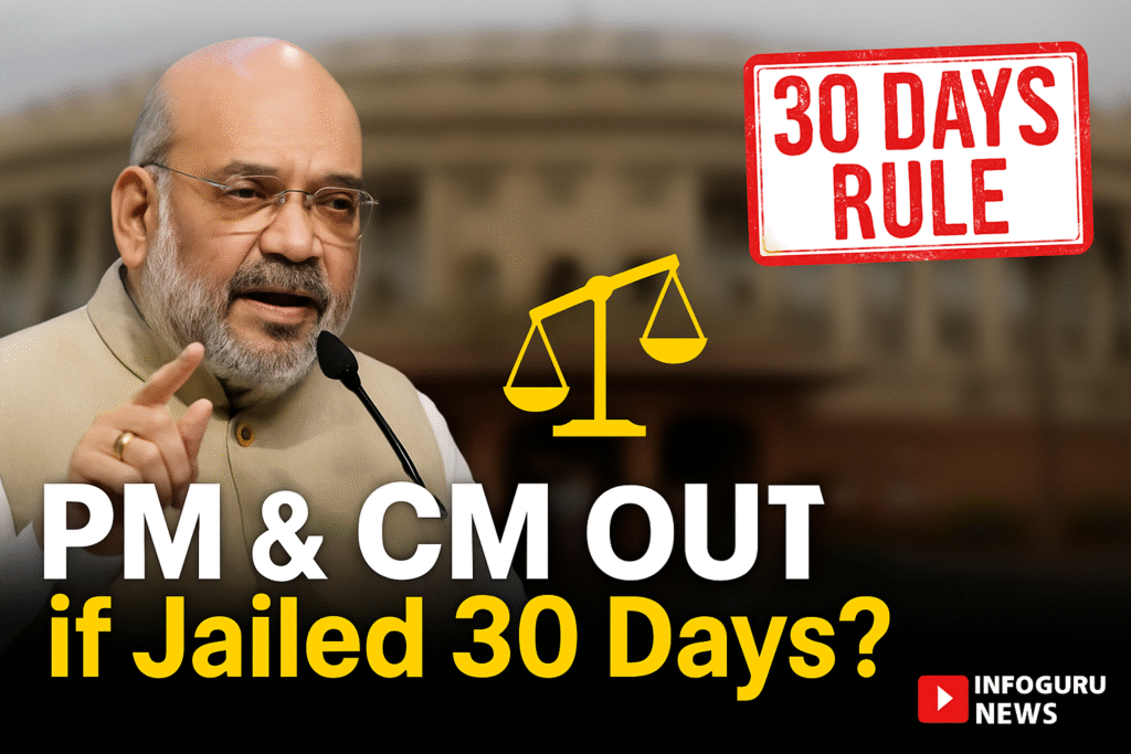Amit Shah bills in Parliament 2025 | PM and CM removal rule if jailed 30 days | Indian politics news Infoguru News