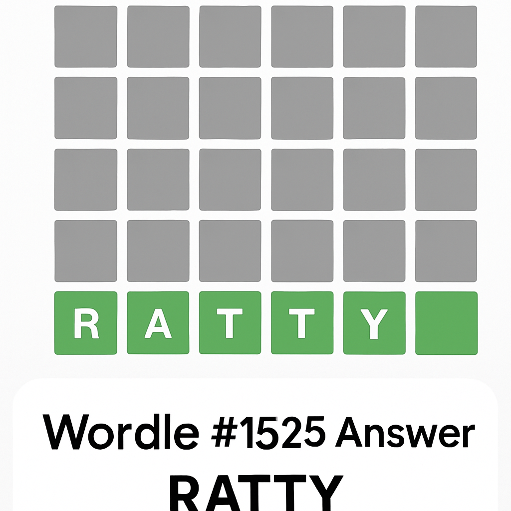 Wordle #1525 (August 22, 2025): Hints, Answer, Meaning & Why It Stumped Players Wordle